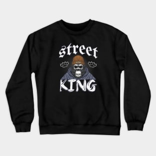 Gorilla Skull Street King Crewneck Sweatshirt